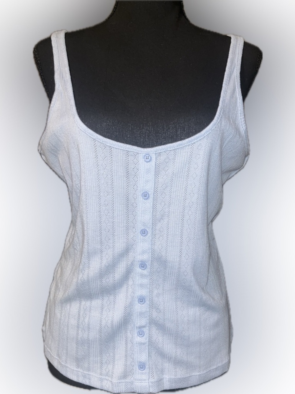Adore Me Light Blue Knit Camisole Tank